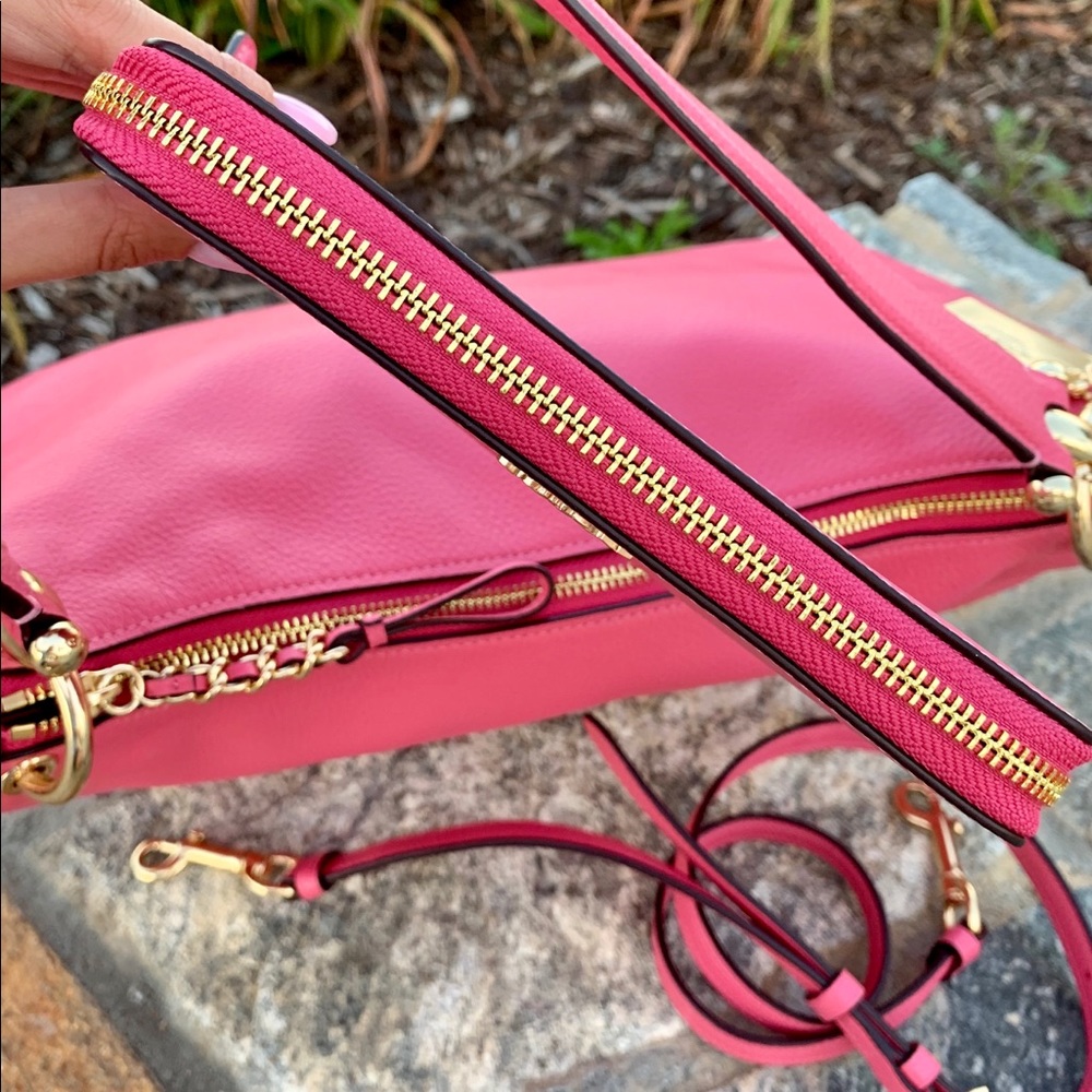 Coach Mia Leather Shoulder Bag / Crossbody Set - Picture 5 of 8